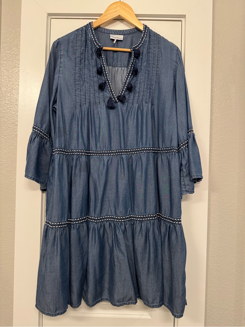 Tommy Bahama Denim-Blue Chambray Tunic